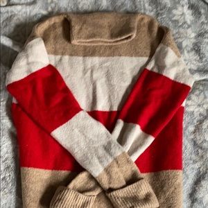 Color block sweater